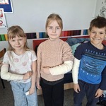 Ćwiczenia w bandażowaniu.