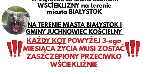 Informacja o wściekliźnie