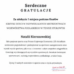 Gratulacje posła dla Natalii