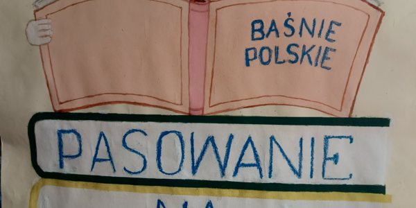 Plakat Pasowanie na czytelnika.