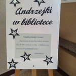 Plakat Andrzejki w bibliotece