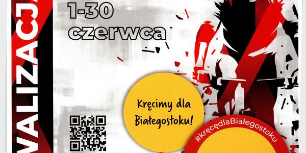 Plakat promujący Ogólnopolską Rywalizacje o Puchar Rowerowej Stolicy Polski