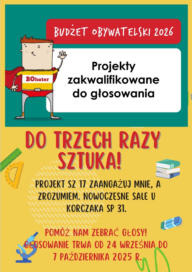 Budżet obywatelski plakat informacyjny