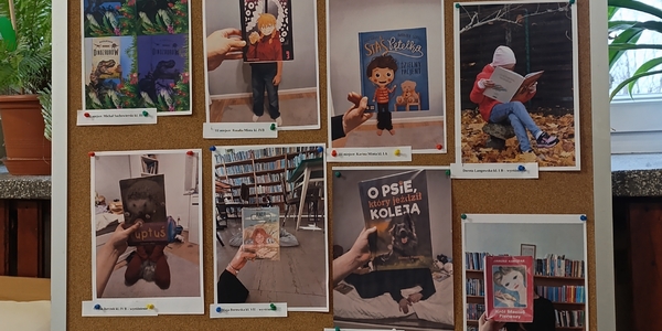 Tablica z pracami konkursowymi