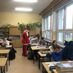 Mikołaj w klasie 5.